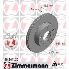 ZIMMERMANN Bremssatz (2 Bremsscheiben) 4250238762225 on Productcaster.