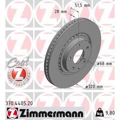 ZIMMERMANN Bremssatz (2 Bremsscheiben) 4250238781264 on Productcaster.