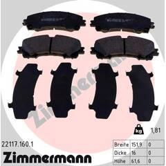 ZIMMERMANN Remblokkenset voor 4250238769781 on Productcaster.