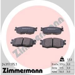 ZIMMERMANN Remblokkenset voor 4250238750192 on Productcaster.