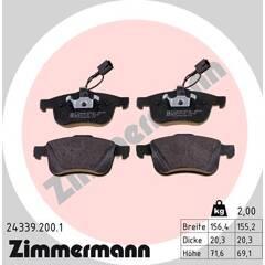 ZIMMERMANN Remblokkenset voor 4250238742760 on Productcaster.