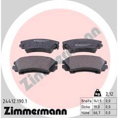 ZIMMERMANN Remblokkenset voor 4250238750154 on Productcaster.