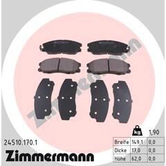 ZIMMERMANN Remblokkenset voor 4250238750079 on Productcaster.