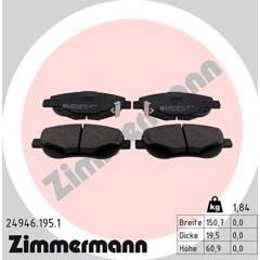 ZIMMERMANN Remblokkenset voor 4250238754183 on Productcaster.