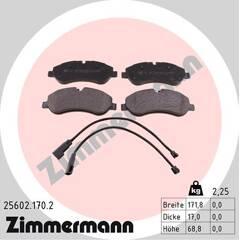 ZIMMERMANN Remblokkenset voor 4250238760825 on Productcaster.