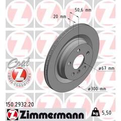 ZIMMERMANN Set van 2 remschijven 4250238764465 on Productcaster.