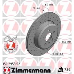 ZIMMERMANN Remschijf (per stuk) 4250238776666 on Productcaster.