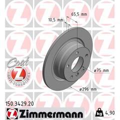 ZIMMERMANN Set van 2 remschijven 4250238718703 on Productcaster.