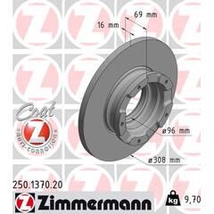 ZIMMERMANN Set van 2 remschijven 4250238764090 on Productcaster.