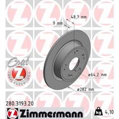 ZIMMERMANN Set van 2 remschijven 4250238779582 on Productcaster.