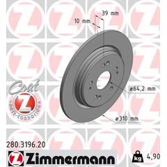 ZIMMERMANN Set van 2 remschijven 4250238781332 on Productcaster.