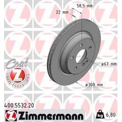 ZIMMERMANN Set van 2 remschijven 4250238776116 on Productcaster.