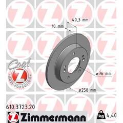 ZIMMERMANN Set van 2 remschijven 4250238759522 on Productcaster.