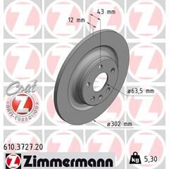 ZIMMERMANN Set van 2 remschijven 4250238769033 on Productcaster.