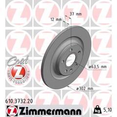 ZIMMERMANN Set van 2 remschijven 4250238779711 on Productcaster.