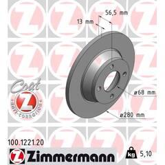 ZIMMERMANN Set van 2 remschijven 4250238764359 on Productcaster.