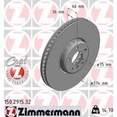 ZIMMERMANN Remschijf (per stuk) 4250238769637 on Productcaster.