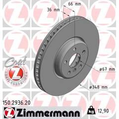 ZIMMERMANN Remschijf (per stuk) 4250238767008 on Productcaster.