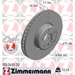 ZIMMERMANN Remschijf (per stuk) 4250238748366 on Productcaster.