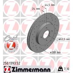 ZIMMERMANN Set van 2 remschijven 4250238778530 on Productcaster.