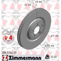 ZIMMERMANN Remschijf (per stuk) 4250238757139 on Productcaster.