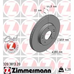 ZIMMERMANN Set van 2 remschijven 4250238776031 on Productcaster.