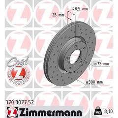 ZIMMERMANN Set van 2 remschijven 4250238749493 on Productcaster.