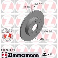 ZIMMERMANN Set van 2 remschijven 4250238762478 on Productcaster.