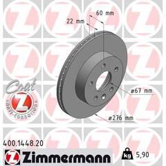 ZIMMERMANN Set van 2 remschijven 4250238758099 on Productcaster.