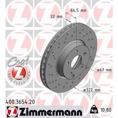 ZIMMERMANN Remschijf (per stuk) 4250238717003 on Productcaster.