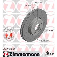 ZIMMERMANN Set van 2 remschijven 4250238780120 on Productcaster.