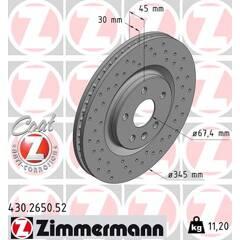 ZIMMERMANN Remschijf (per stuk) 4250238780144 on Productcaster.