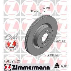 ZIMMERMANN Remschijf (per stuk) 4250238767053 on Productcaster.