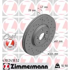 ZIMMERMANN Remschijf (per stuk) 4250238751656 on Productcaster.