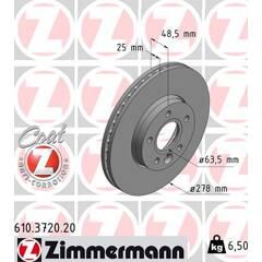 ZIMMERMANN Set van 2 remschijven 4250238759881 on Productcaster.