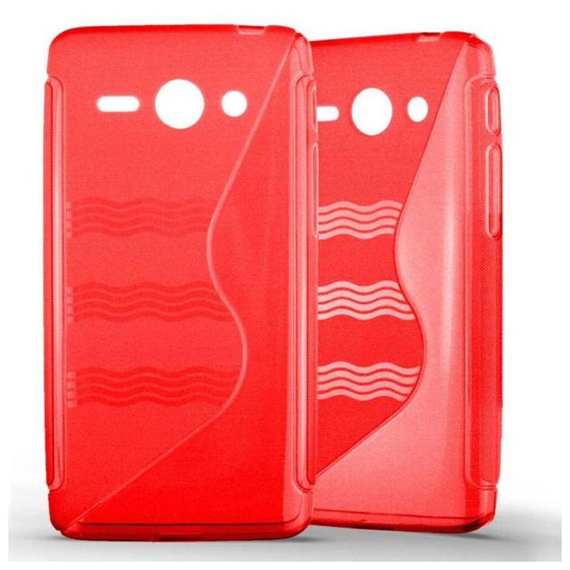 Coque silicone unie compatible Givré Rouge Huawei Ascend Y530 on Productcaster.