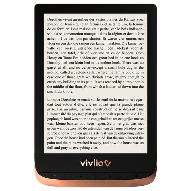 Vivlio Touch HD Plus 16GB Wifi eReader Negro, Cobre on Productcaster.