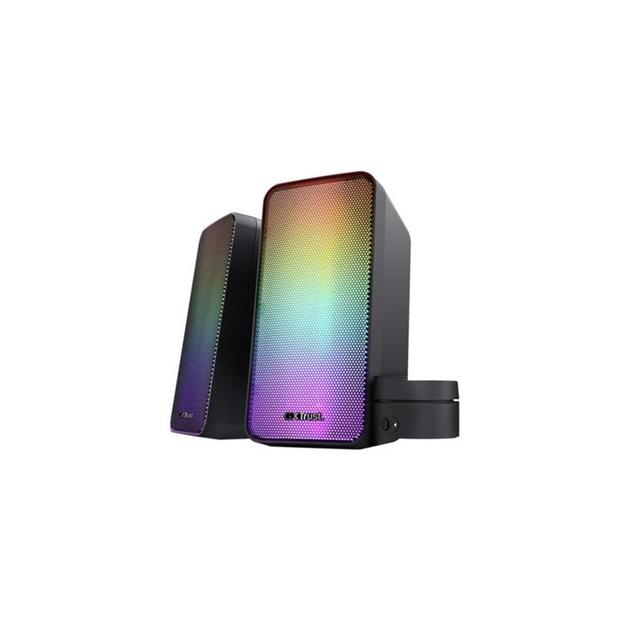 Enceintes 2.0 éclairées RGB Trust Wezz on Productcaster.