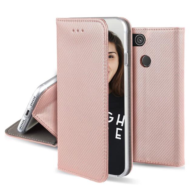 JAYM - Etui Folio Rose Gold pour Apple iPhone 14 Pro - Fermeture Magnetique - Fonction cinéma Stand - Rangement cartes inclus on Productcaster.