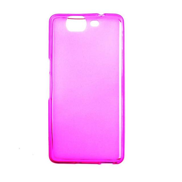 Coque silicone unie compatible Givré Rose Wiko Highway on Productcaster.