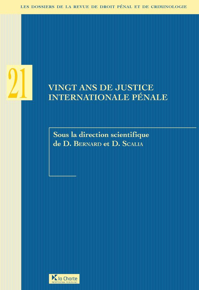 Vingt ans de justice internationale pénale on Productcaster.