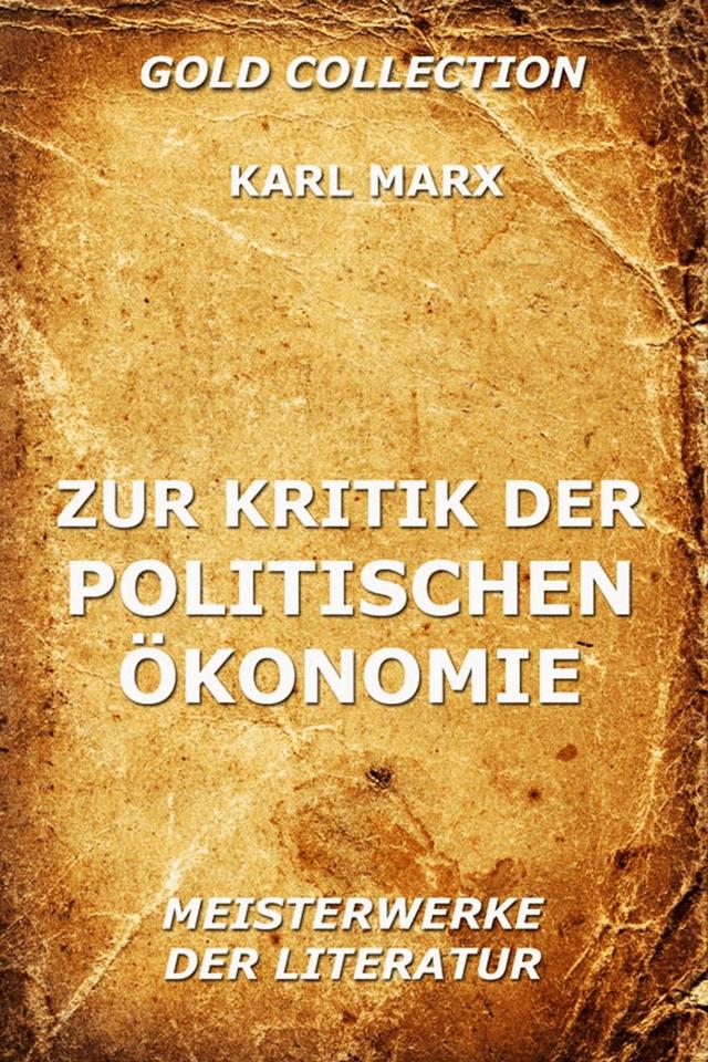 Zur Kritik der politischen Ökonomie on Productcaster.