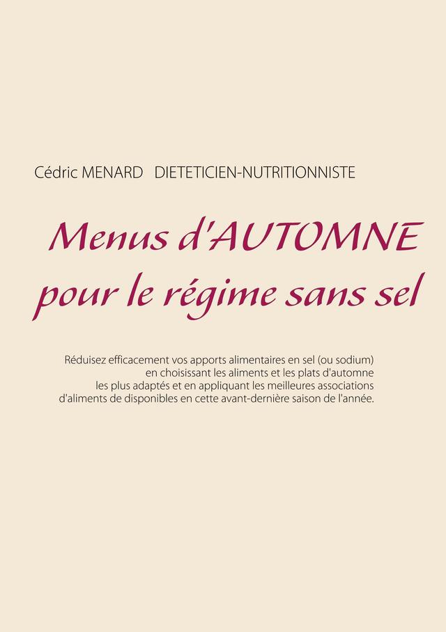 Menus d'automne pour le régime sans sel on Productcaster.