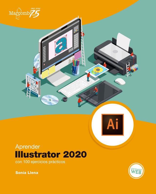 Aprender Illustrator 2020 con 100 ejercicios prácticos on Productcaster.