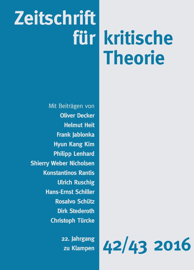 Zeitschrift für kritische Theorie / Zeitschrift für kritische Theorie, Heft 42/43 on Productcaster.