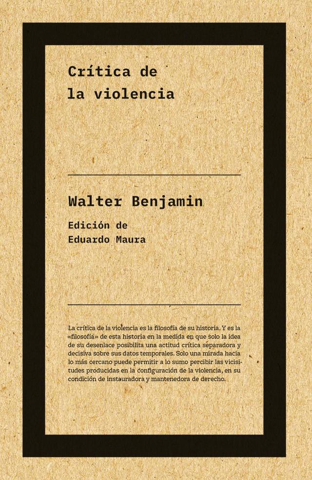 Crítica de la violencia (NE) on Productcaster.