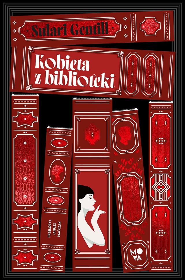 Kobieta z biblioteki on Productcaster.