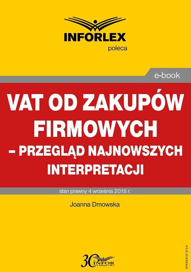 VAT od zakupów firmowych – przegląd najnowszych interpretacji on Productcaster.