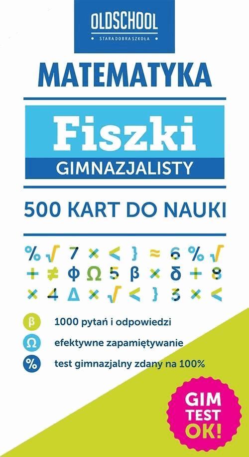 Matematyka. Fiszki gimnazjalisty. 500 kart do nauki on Productcaster.