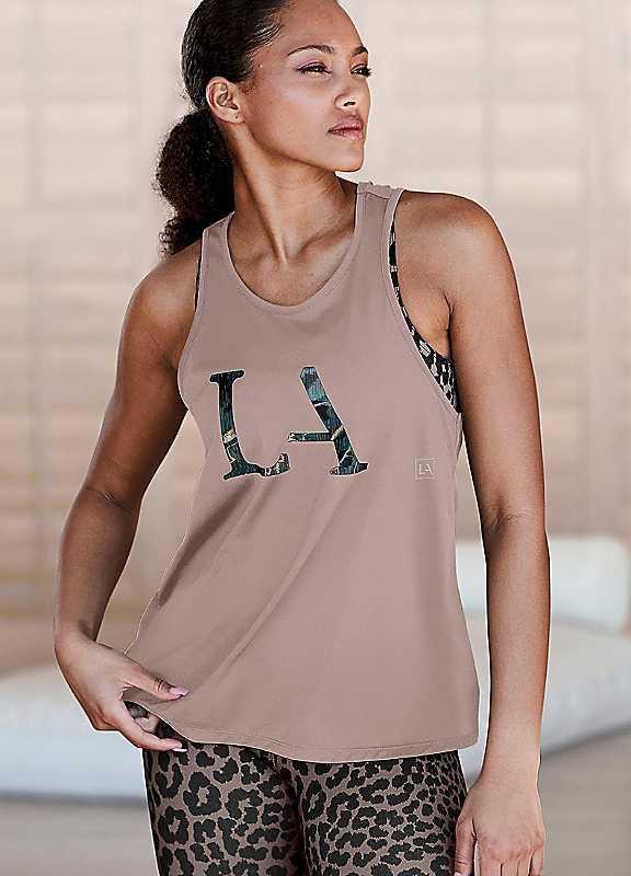 Plus Size active by LASCANA Long Vest Top - Hazel - Size 6/8 on Productcaster.